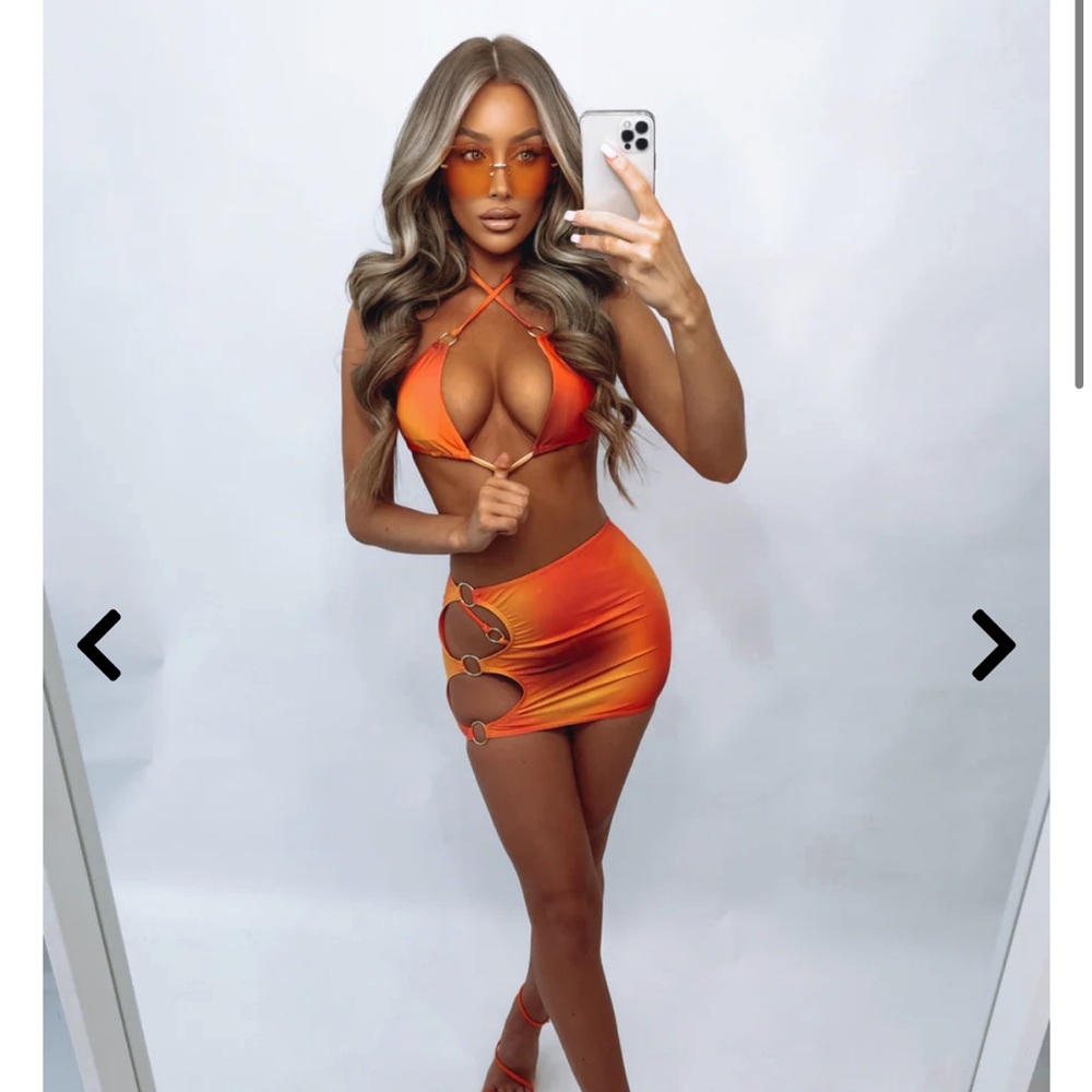 SorelleUK Eliss 3 Piece Bikini - Orange